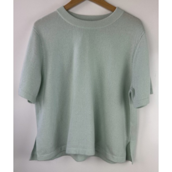 Kilte Collection Cashmere Set of Wide-Leg Pants & Short Sleeve Top Size 3 L/XL - Picture 3 of 16